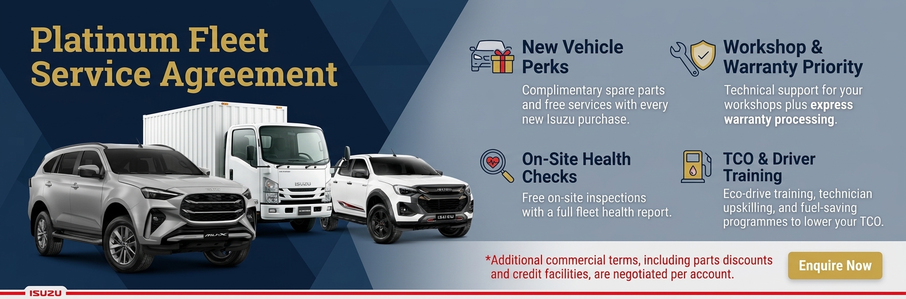 Platinum fleet service agreement — benefits for qualifying fleets