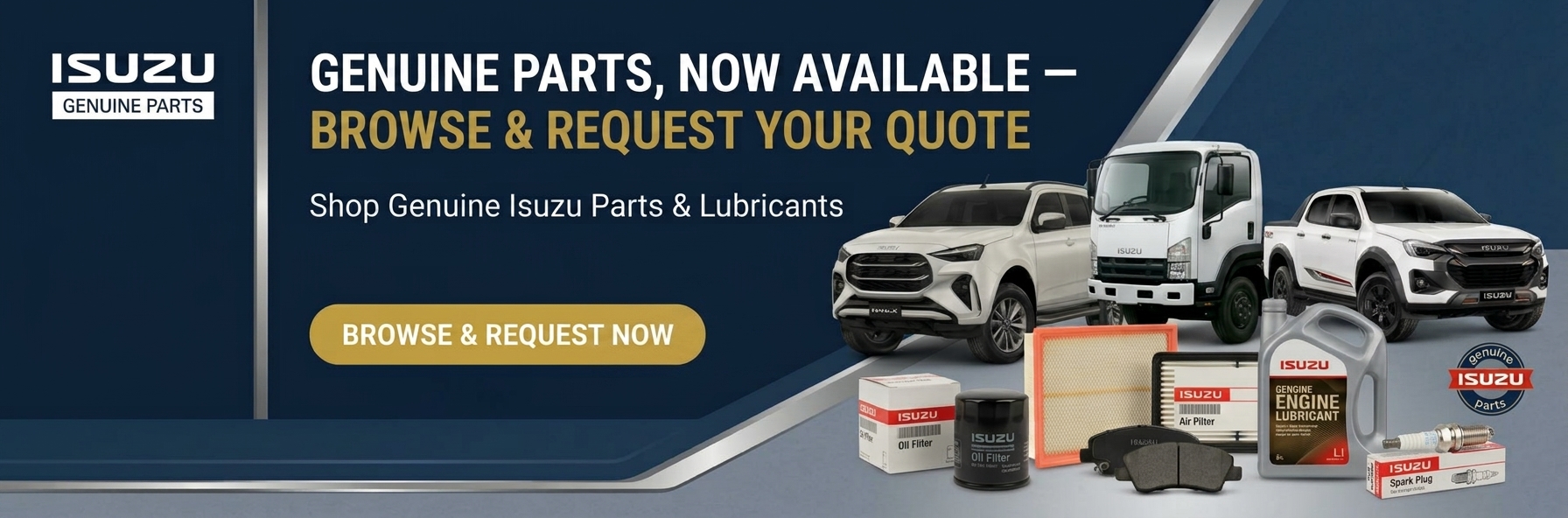 Genuine spare parts, now available — browse and request your quote