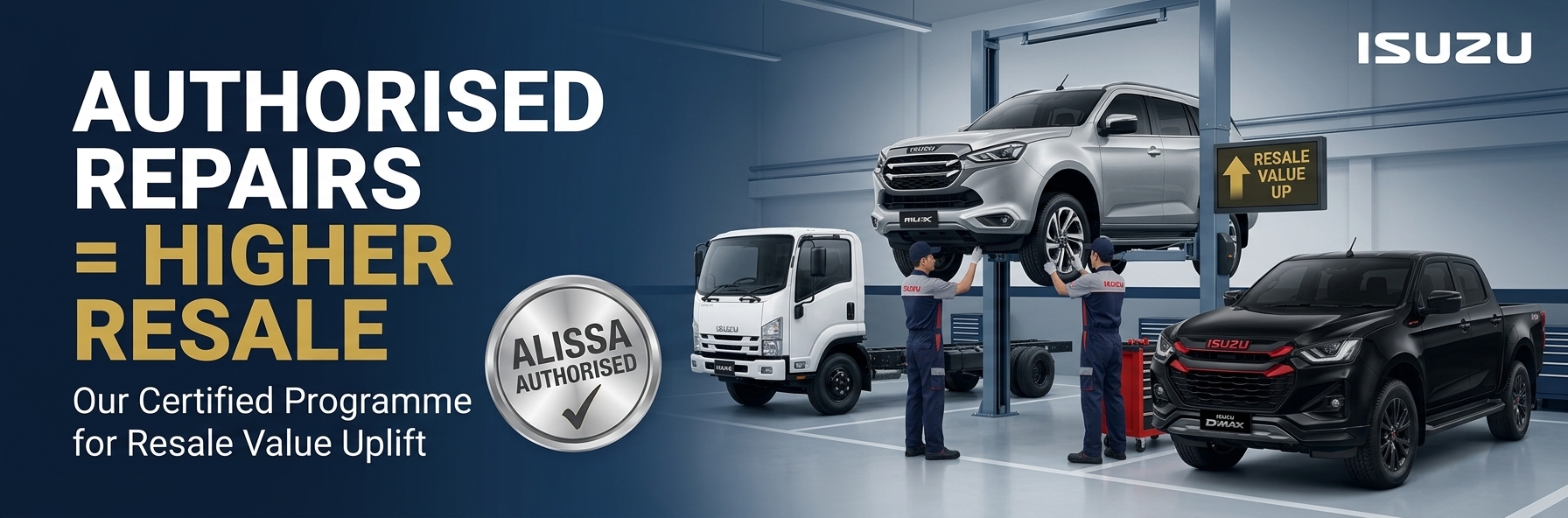 Authorised repairs equal higher resale — the Alissa certified programme